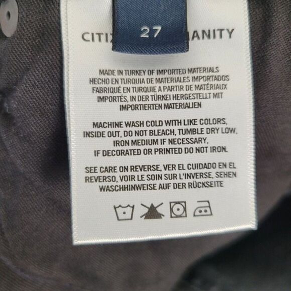 Citizens Of Humanity Size 27 Rocket Ankle Mid Rise Skinny Jeans Black - Picture 11 of 12